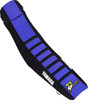 D'Cor Visuals - 30-50-142 - Seat Cover - Black/Blue w/ Black Ribs - YZ '22-'26
