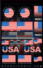 D'Cor Visuals - 40-90-120 - Decal Sheet - USA