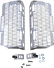 Devol - 0101-5505 - Radiator Guards - Brushed Aluminum - Yamaha