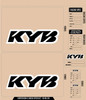 D'Cor Visuals - 40-80-143 - KYB Decal Kit - Black