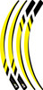 D'Cor Visuals - 40-80-219 - Rim Decal - Yellow