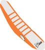 D'Cor Visuals - 30-30-214 - Seat Cover - Orange/White - SX/F '11-'16