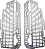 Devol - 0101-4301 - Radiator Guards - Brushed Aluminum - Suzuki