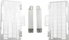 Devol - 0101-1102 - Radiator Guards - Brushed Aluminum - Honda