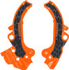 Acerbis - 2985891008 - X-Grip Frame Guards - Black/Orange - SX65 | TC65 | MC65