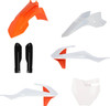 Acerbis - 2980587118 - Full Body Kit - '21 OEM Black/White/Orange - Gas Gas | KTM - MC/SX '16-'24