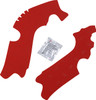 Athena - M7332R - Frame Pads - CRF - Red