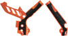 Acerbis - 2374251008 - X-Grip Frame Guards - Orange/Black - KTM