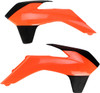 Acerbis - 2314254617 - Radiator Shrouds - Fluorescent Orange/Black