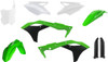 Acerbis - 2630635569 - Full Body Kit - '17 OEM Green/Black/White - Kawasaki - KX '17