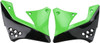 Acerbis - 2141721043 - Radiator Shrouds - Black/Green