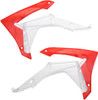 Acerbis - 2314371030 - Radiator Shrouds - White/Red