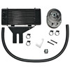 Jagg Oil Coolers Jagg - Low Mount 10-Row Horizontal Oil Cooler fits '91-'16 Dyna Models 