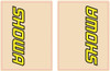 Flu Designs Inc. - 01013 - Upper Fork Decal - Showa - Yellow/Black