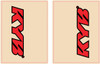 Flu Designs Inc. - 01016 - Upper Fork Decal - KYB - Red/Black