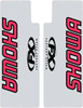 Factory Effex - 02-8515 - Fork Shield Decal - Upper - Showa - Red