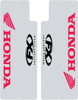 Factory Effex - 06-38302 - Fork Shield Decal - Upper - Honda - Red