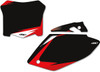 Factory Effex - 12-64324 - Graphic Number Plates - Black/Red - CRF250R