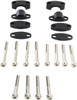 Emgo - 23-09381 - Aluminum Handlebar Riser Kit - 1-1/8" - Black