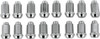 Itp - ALUG17BX - Lug Nuts - 60° Tapered - Chrome - 10 mm x 1.5" - 16 Pack