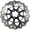 Galfer - 11.8" Wave® Rear Full-Floating Brake Rotor W/ Black/Machined Carrier fits '08-'20 FLHT/FLHR/FLTR/FLHX Models