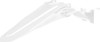 Polisport - 8687300002 - Fender - Rear - White - Yamaha - YZ '23-'25