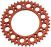 Renthal - 224U-520-42GPOR - Rear Sprocket - Aluminum - 42 Tooth - Orange