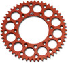 Renthal - 224U-520-53GPOR - Rear Sprocket - Aluminum - 53 Tooth - Orange