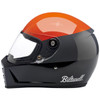 Biltwell Lane Splitter Helmet - Orange, Gray & Black