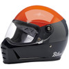 Biltwell Lane Splitter Helmet - Orange, Gray & Black