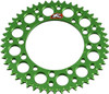 Renthal - 408U-420-49GEGN - Rear Sprocket - Aluminum - 49 Tooth - Green - Kawasaki/Suzuki