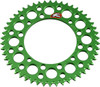 Renthal - 408U-420-50GEGN - Rear Sprocket - Aluminum - 50 Tooth - Green - Kawasaki/Suzuki