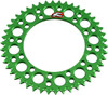Renthal - 408U-420-46GEGN - Rear Sprocket - Aluminum - 46 Tooth - Green - Kawasaki/Suzuki
