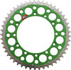 Renthal - 1120-520-49GPGN - Twinring™ Rear Sprocket - 49 Tooth - Green - Kawasaki/Suzuki