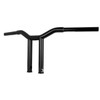  Burly Brand - Gloss Black Straight Dominator Handlebars (Choose Height) 