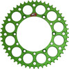 Renthal - 112U-520-51GEGN - Rear Sprocket - Aluminum - 51 Tooth - Green - Kawasaki