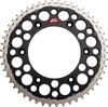 Renthal - 1540-520-50GPBK - Twinring™ Rear Sprocket - 50 Tooth - Black - Honda