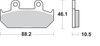 Sbs - 647HS - HS Brake Pads - Honda - 647HS