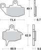 Sbs - 602HF - HF Brake Pads - Kawasaki