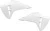 Ufo - HO05619#041 - Radiator Covers - White - Honda - CRF 250 R/RX