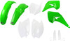 Ufo - KAKIT201F@999 - Body Kit - OEM Green/White - Kawasaki - KX '06-'08