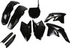Ufo - SUKIT407F@001 - Body Kit - Black - Suzuki - RM-Z '07-'09