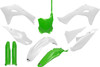 Ufo - KAKIT231F@222 - Body Kit - Green/White - Kawasaki - KX '24-'25