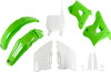 Ufo - KAKIT192F@999 - Body Kit - OEM Green/White - Kawasaki - KX '96-'98