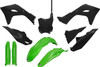 Ufo - KAKIT231F@111 - Body Kit - Green/Black - Kawasaki - KX '24-'25