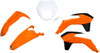 Ufo - KTKIT524999 - Replacement Body Kit - OEM Orange/White/Black - KTM - EX '14-'16