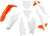 Ufo - KTKIT519999W - Replacement Body Kit - '19 OEM Orange/White - KTM - SX '18-'24