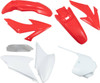 Ufo - HOKIT117-999 - Replacement Body Kit - OEM Red/White - Honda - CRF '08-'14