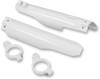 Ufo - SU03905041 - Fork Tube Protectors - White - RM - '99-'03