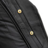  First Mfg. - Women's Popstar Motorcycle Leather Jacket - Black 